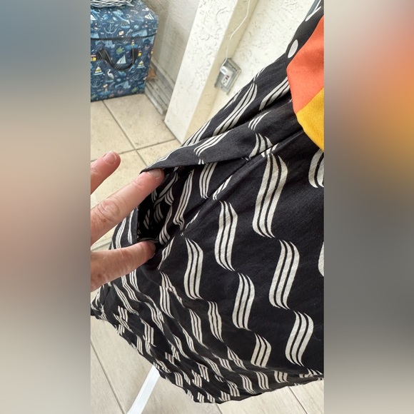 Anthropologie Maeve Black Tiered Linen Dress - Picture 8 of 15